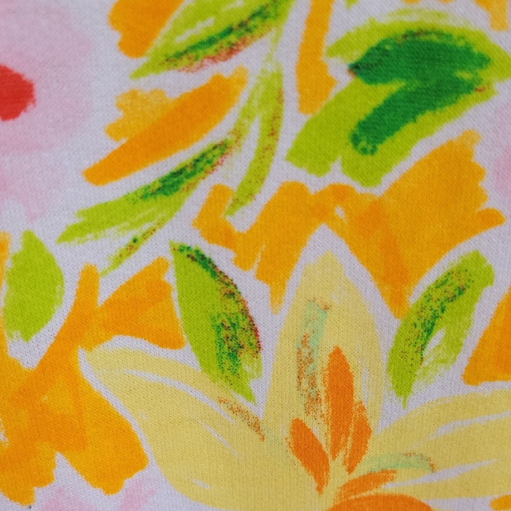 Crown & Ivy Summer Comfy Floral Yellow and Pink Dress Cute - Picture 3 of 7
